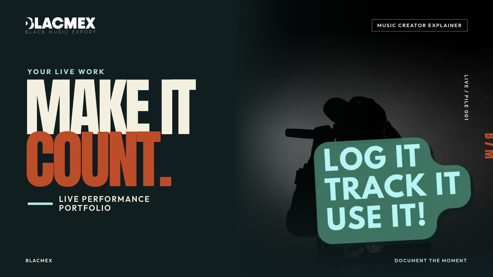 LOG IT! TRACK IT! USE IT! — Music Creators Video Thumbnail